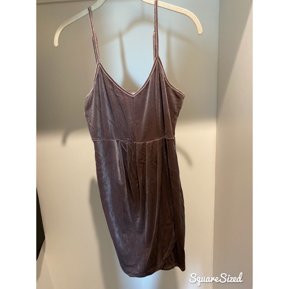Purple Velvet Dress